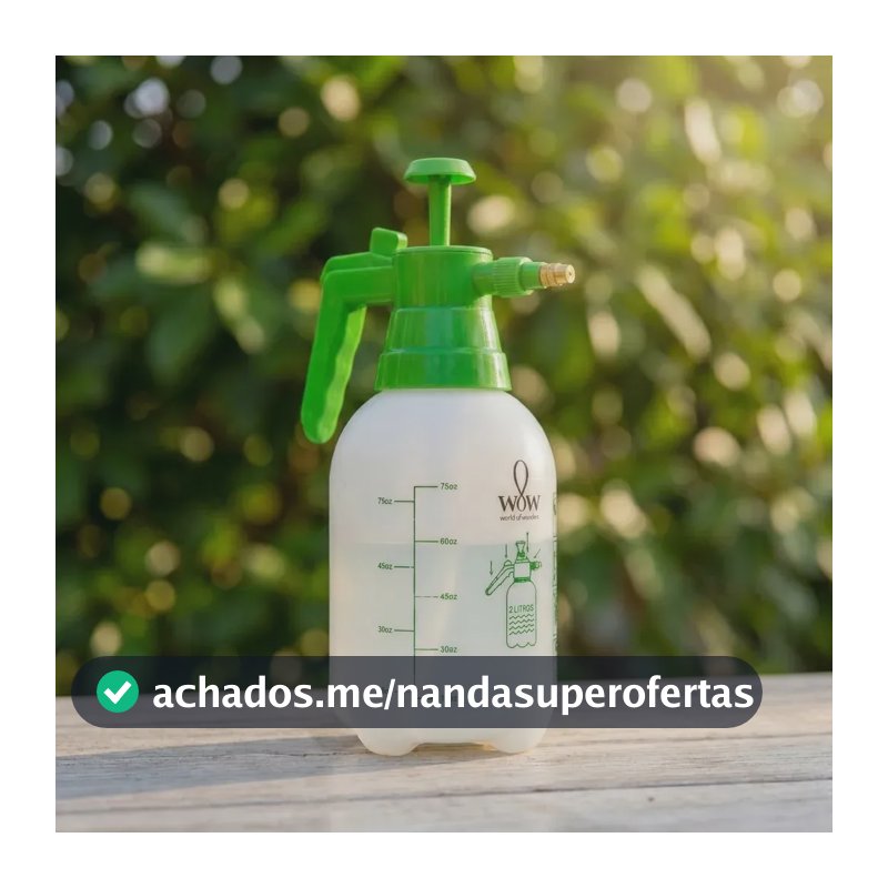 Pulverizador Portátil Borrifador Manual Alta Pressão 2 Litros Wow World Of Wonders