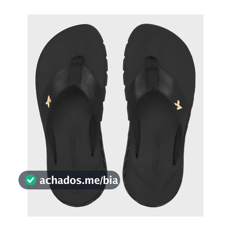 Chinelo Kenner Rakka Masculino Modelo Novo Confortavel Top Rakka Preto 41 / 42