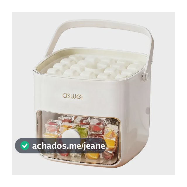 Forma De Gelo Pressionável 48 Cubos Com Caixa Dupla Camada