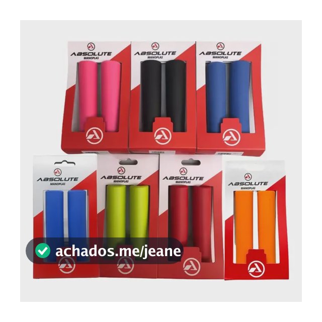 Manopla Punho Bike Absolute Espuma Gel Silicone Escolha Cor