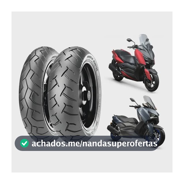 Casal Pneu 140/70-14 + 120/70-15 Pirelli Diablo Scooter