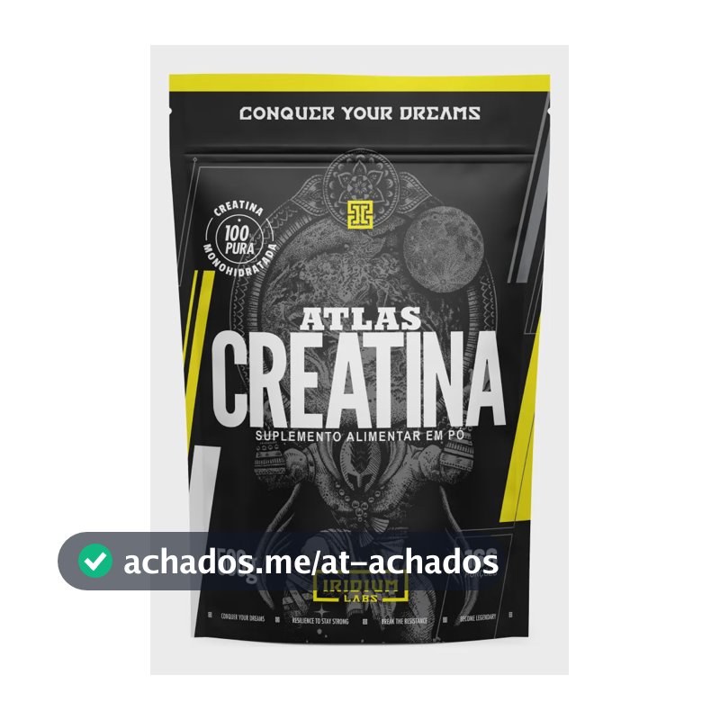 Creatina Atlas Monohidratada 500g - 100% Pura - Iridium Labs Sem sabor