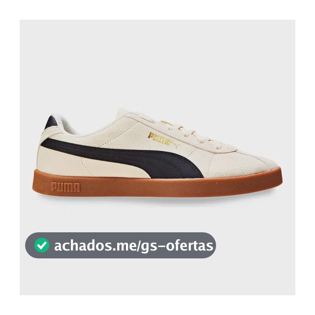 Tênis Masculino E Feminino Club Ii Puma Alpine Snow-puma Black-puma Gold Geométrico 43 Br