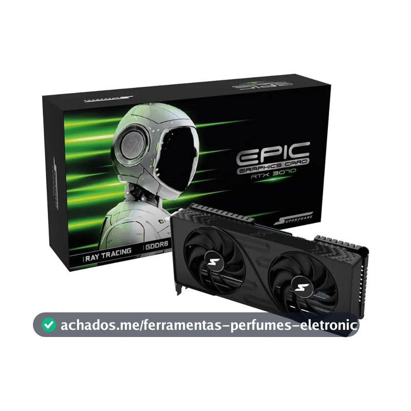 Placa De Vídeo Superframe Nvidia Geforce Rtx 3070 Epic 8 Gb