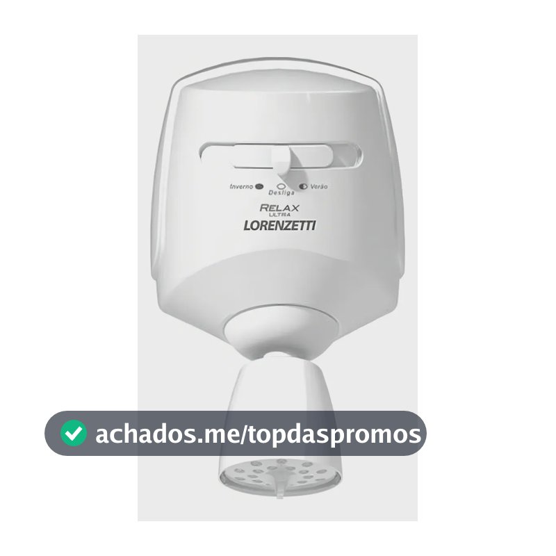 Chuveiro elétrico de parede Lorenzetti Relax Ultra branco 5500W