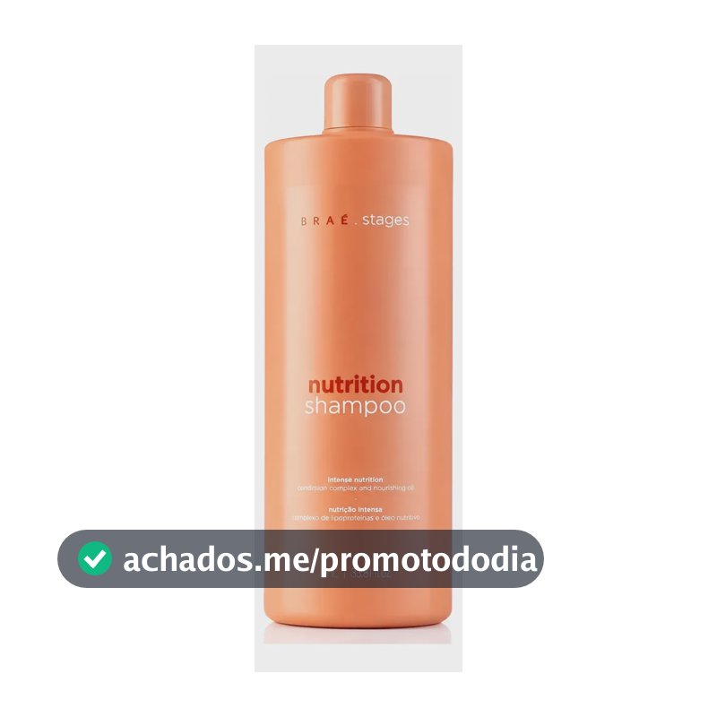 Braé Stages Nutrition Shampoo 1000ml Nutrição Profunda