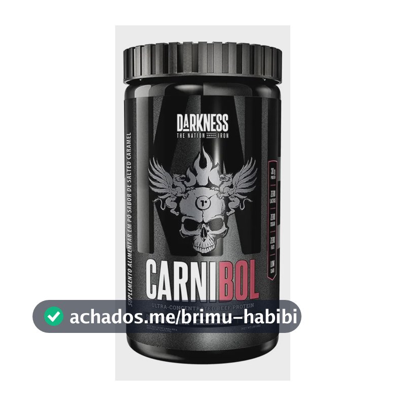Proteína Darkness Carnibol Beef em pó sabor Caramelo salgado x 900g