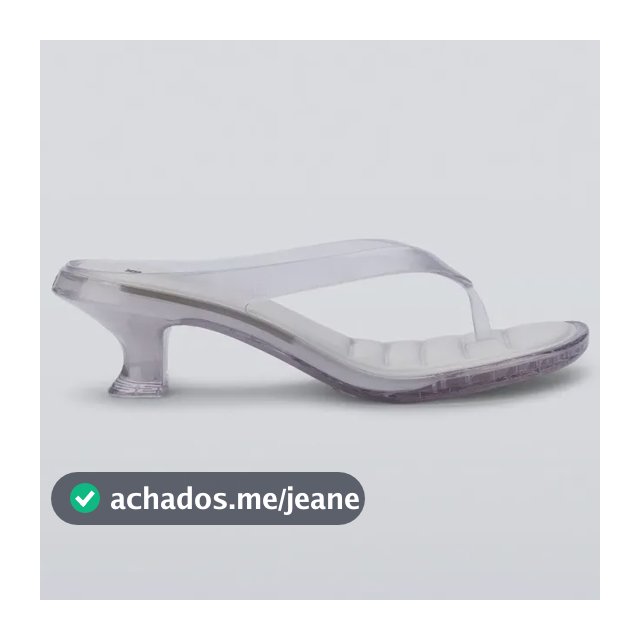 Sandália Feminina Salto Baixo Melissa Thong Kitten Heel Branco 37