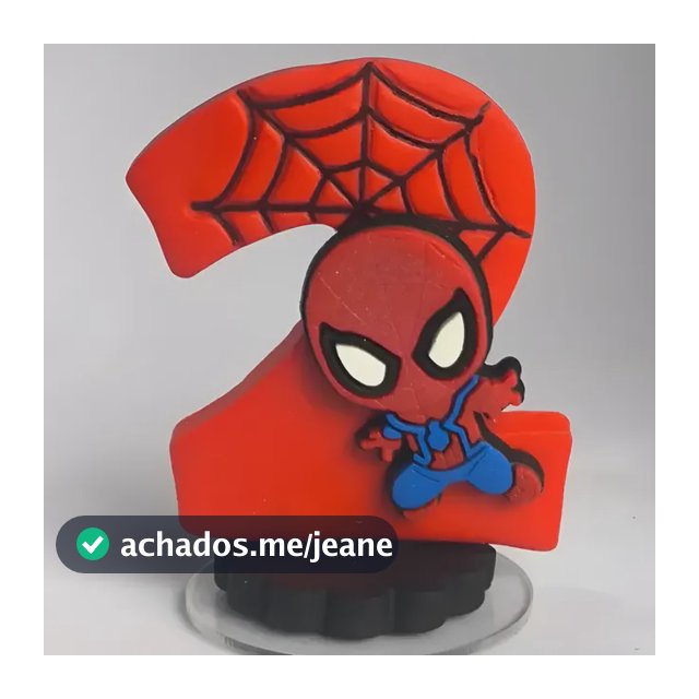 Vela De Aniversário Homem-aranha Em Biscuit | Spider Man