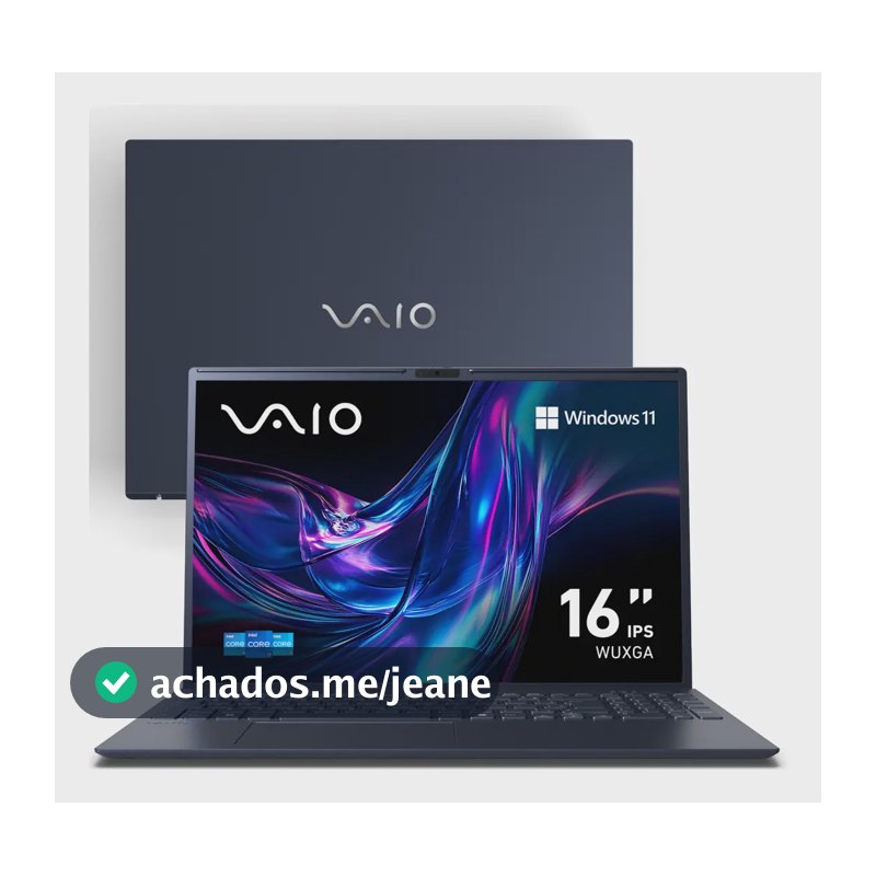 Notebook Vaio Fe16 Intel Core I5 13ª Gen Windows 11 Home 16gb 512gb Ssd Wi-fi 6 Tela 16" Ips Wuxga Antirreflexo - Cinza Grafite - Vjfe62f11x-b0321h - Memória Expansível Até 64gb