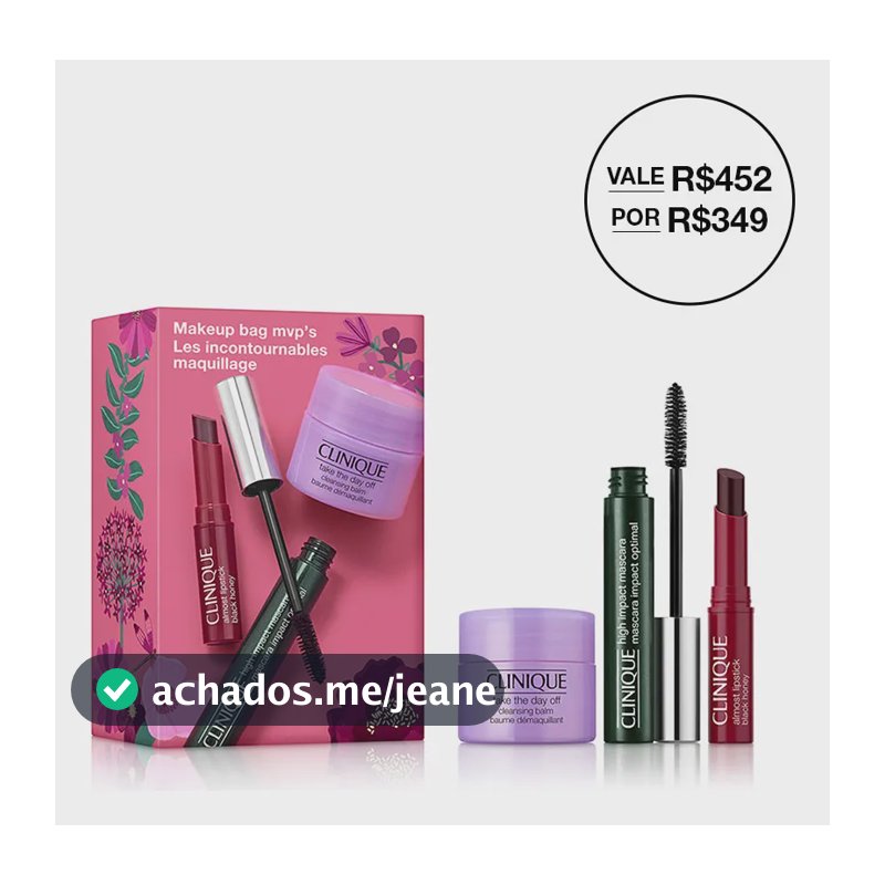 Kit Mais Amados De Maquiagem - Máscara De Cílios, Batom Blac