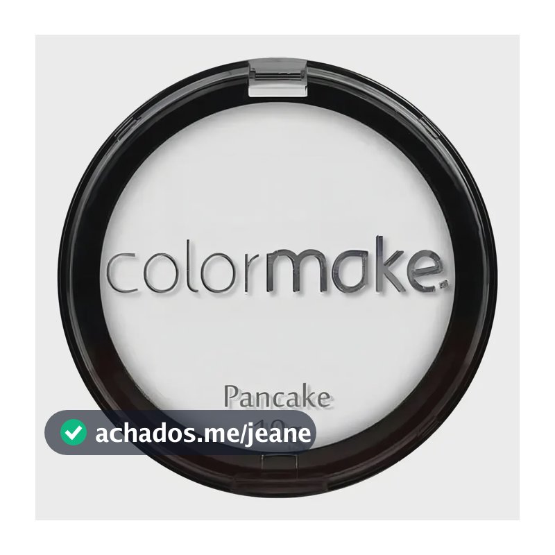 Pancake Pó Branco Colormake 10g Maquiagem Artística Tom Branco
