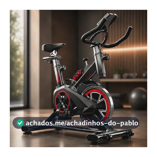 Bicicleta Ergométrica Spinning Hardline para Treino em Casa, com Resistência Mecânica e 9 Níveis