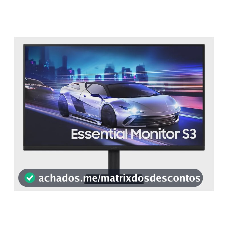 Monitor Gamer Samsung Essential S3, 24" FHD, 120 Hz, HDMI, Preto