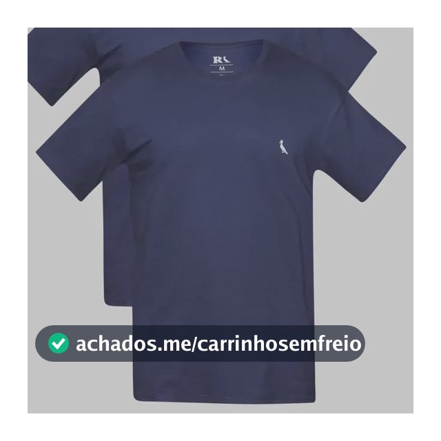 Kit Duas Camisetas Regular Essence Reserva Marinho/marinho Liso M