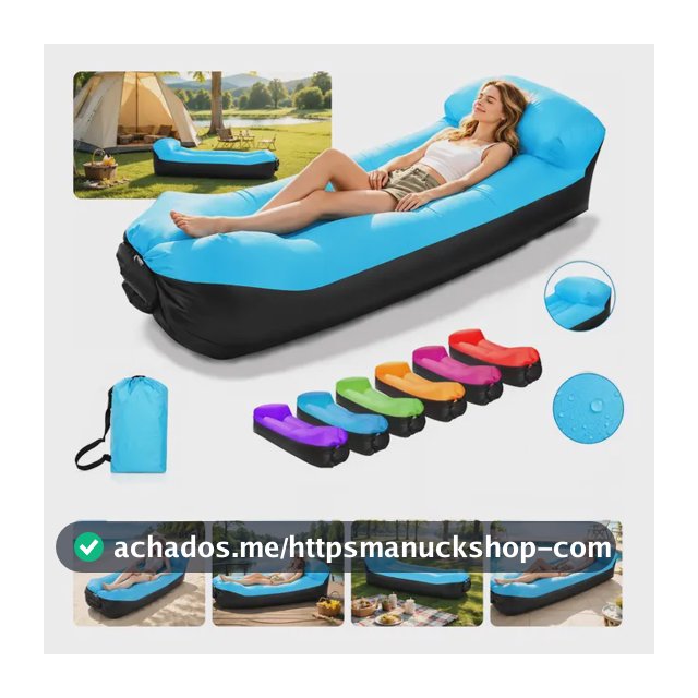 Sofá Inflável Espreguiçadeira Portátil Praia Piscina Parque