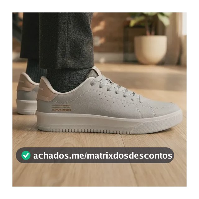 Tênis Olympikus Eros 2 Masculino Cinza Adultos Cinza Liso 40 Br