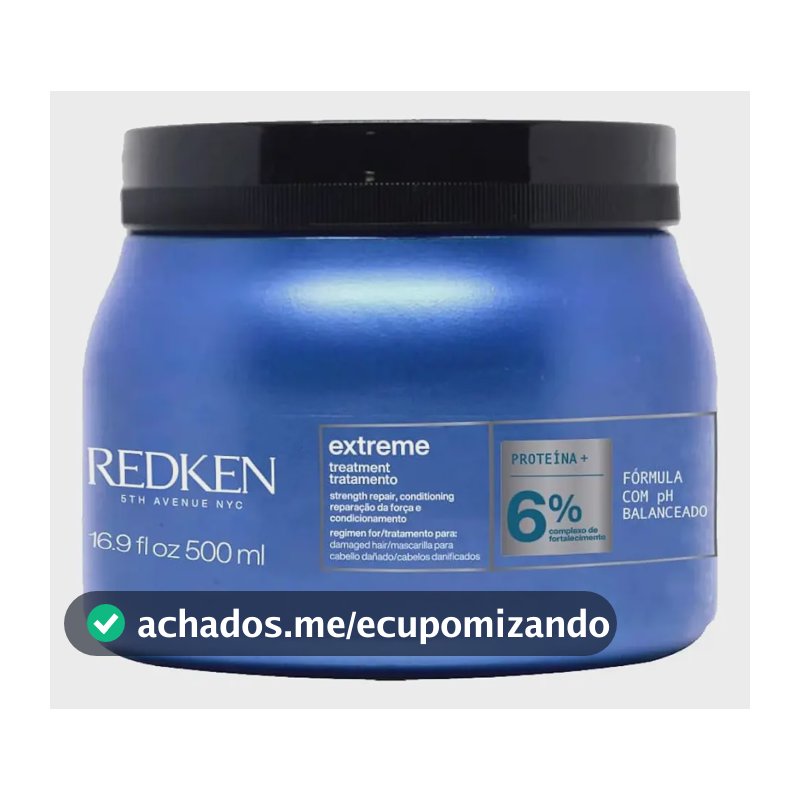 Máscara de tratamento reparação do cabelo danificado Extreme 500 Ml Redken