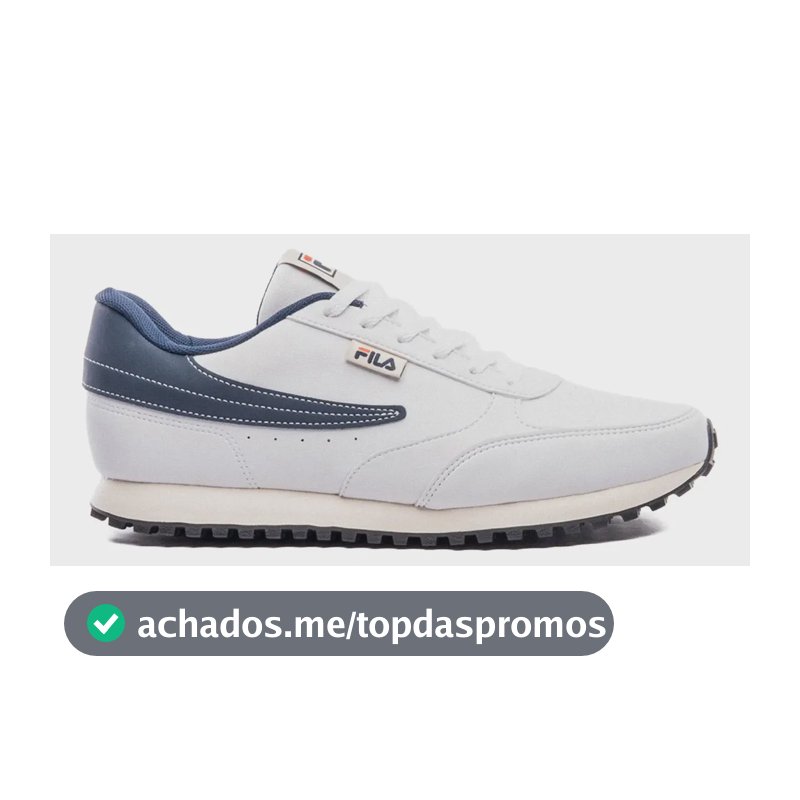 Tênis Fila Renno Classic Sl Masculino Leve Confortável Branco/marinho/vermelho Liso 38 Br