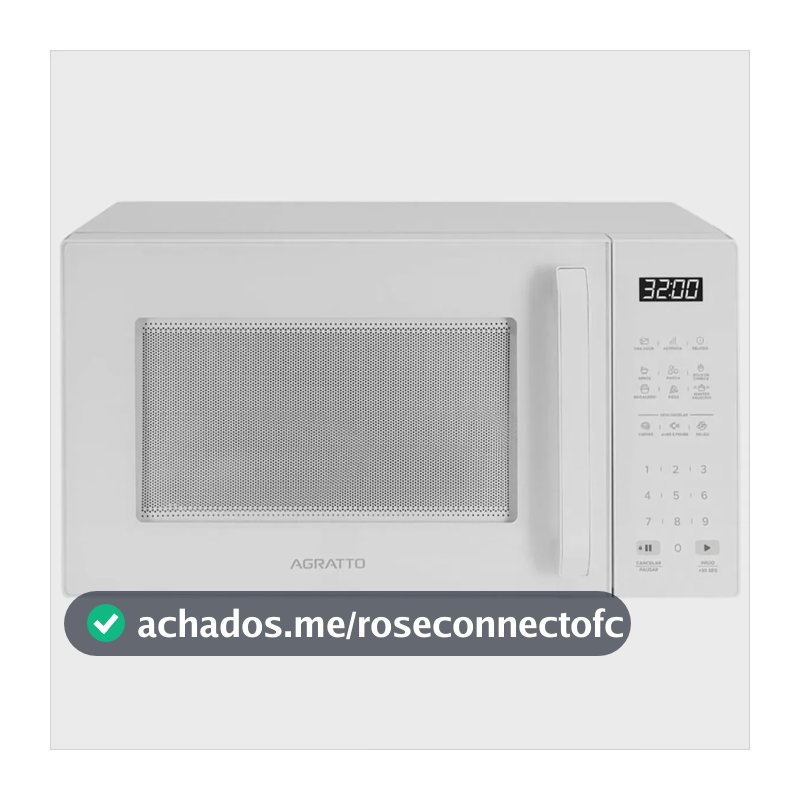 Micro-ondas Branco 32l Multifunções Painel Digital Agratto