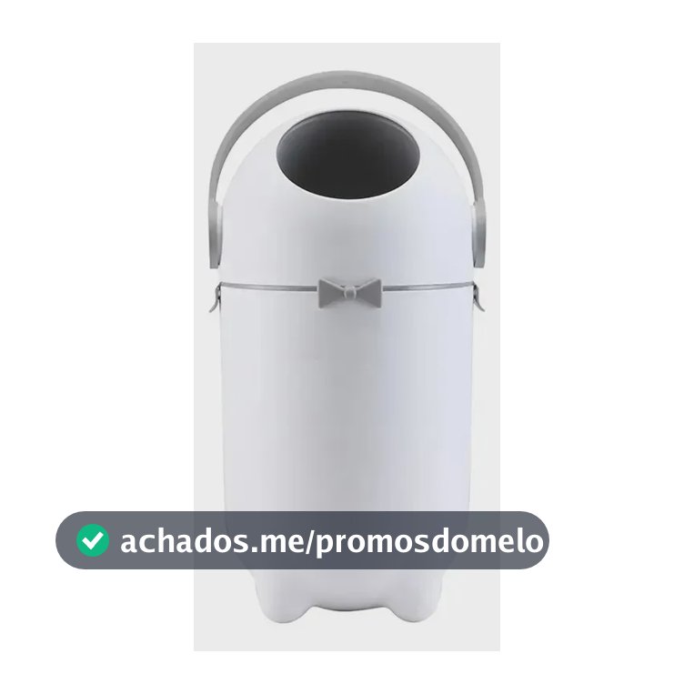 Lixeira Antiodor com Tampa Giravel 10 Litros - Branca