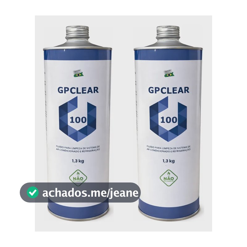 Kit 2 Fluido De Limpeza Para Tubulação Gpclear - 1,3kg 141b