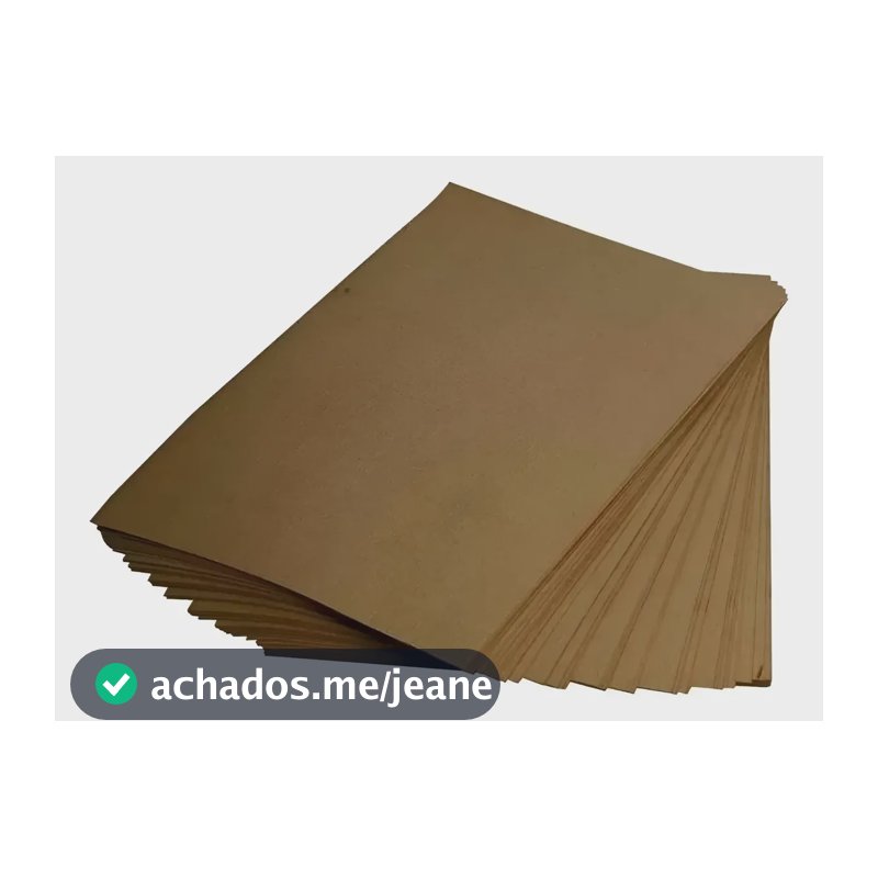 Papel Kraft 240 Gr Super A2 66x48 Cm 25 Unidades Marrom
