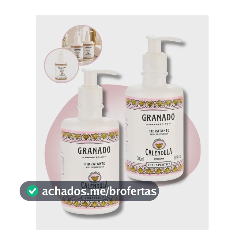 Kit 2 Hidratantes Mãos Corpos Calêndula Granado Terrapeutics Calêndula
