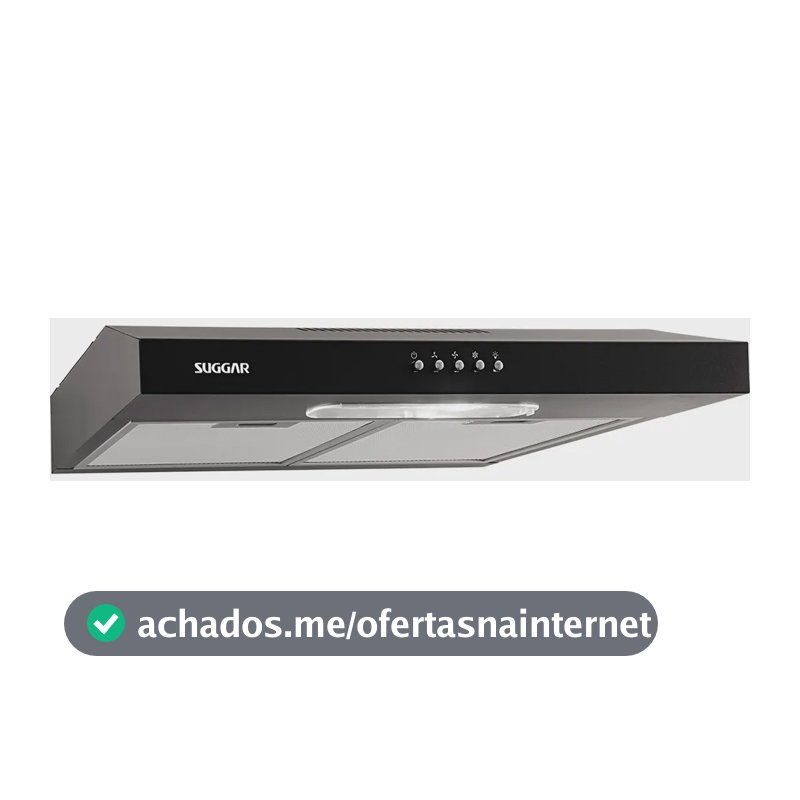 Depurador De Ar Slim 60 Cm Preto Suggar Preto