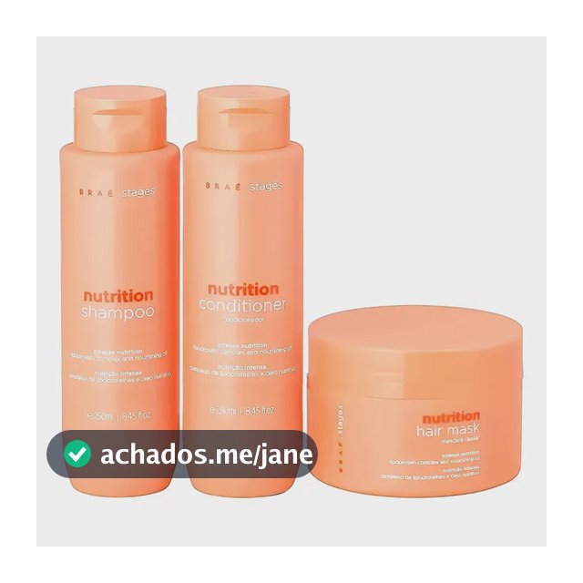 Kit Brae Para Nutrição Linha Braé Stages Nutrition - 3 Itens