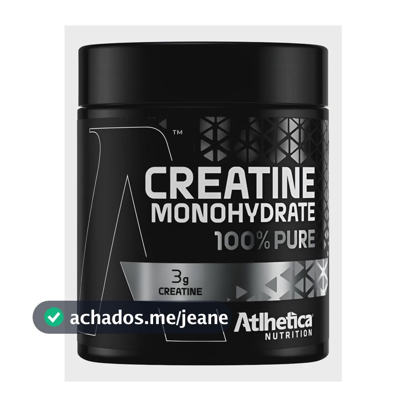 Creatina 300g - Creatine 100% Pure - Atlhetica Nutrition Sab Neutro