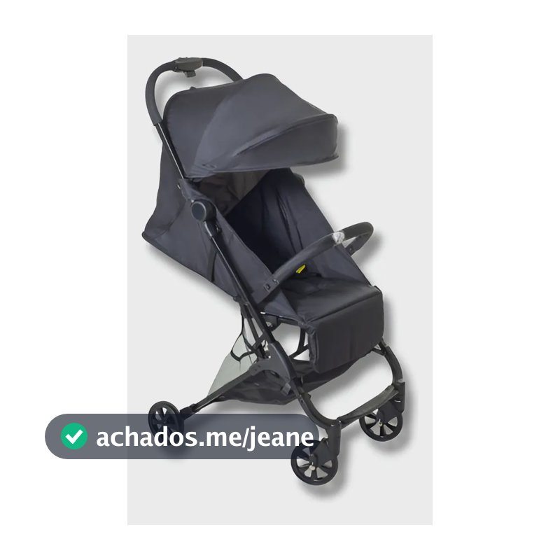 Carrinho de Bebê Galzerano Bali, Compacto e Leve, Preto