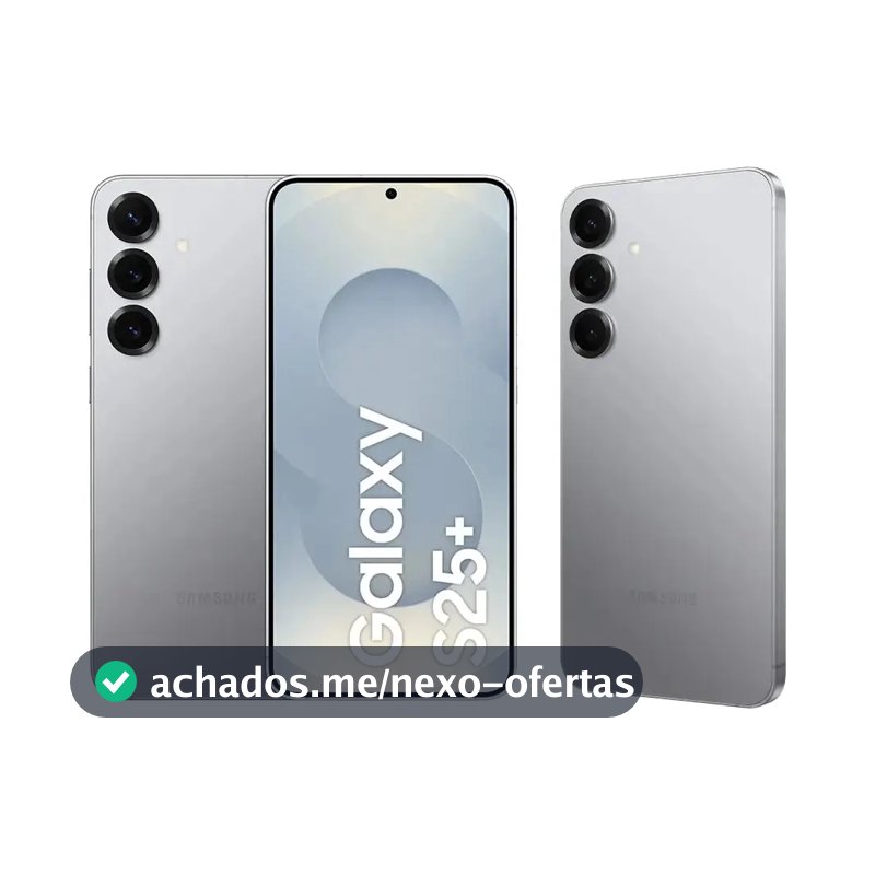 Samsung Galaxy S25+ 512gb, 12gb Ram, Câmera Tripla Prata, 5G