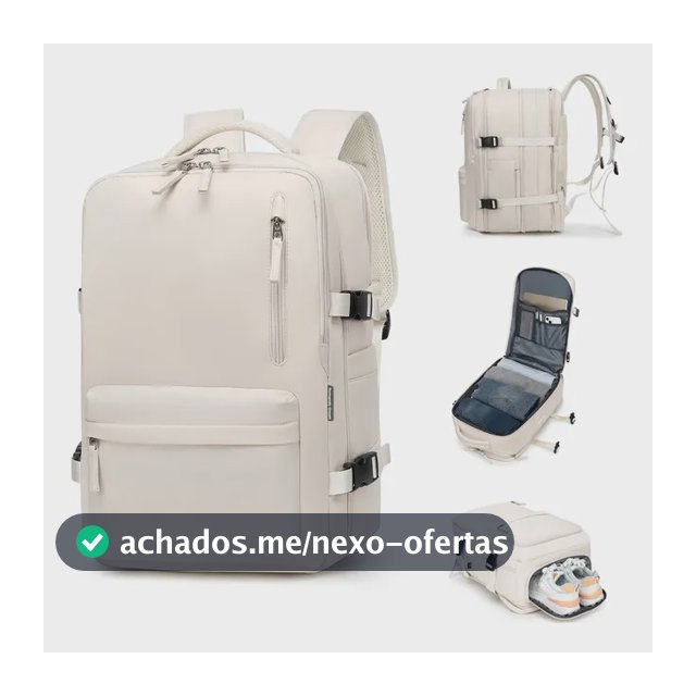Mochila Viagem Impermeavel Executiva Grande Para Notebook