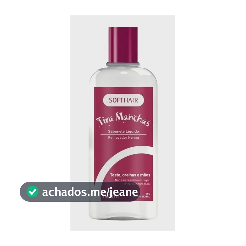 Removedor Forte De Henna Tira Manchas Softhair Suaveness