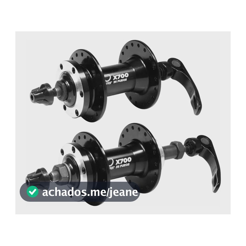 Cubo Traseiro Dianteiro Viper Rolamentado Preto 36 Furos Freio Disco