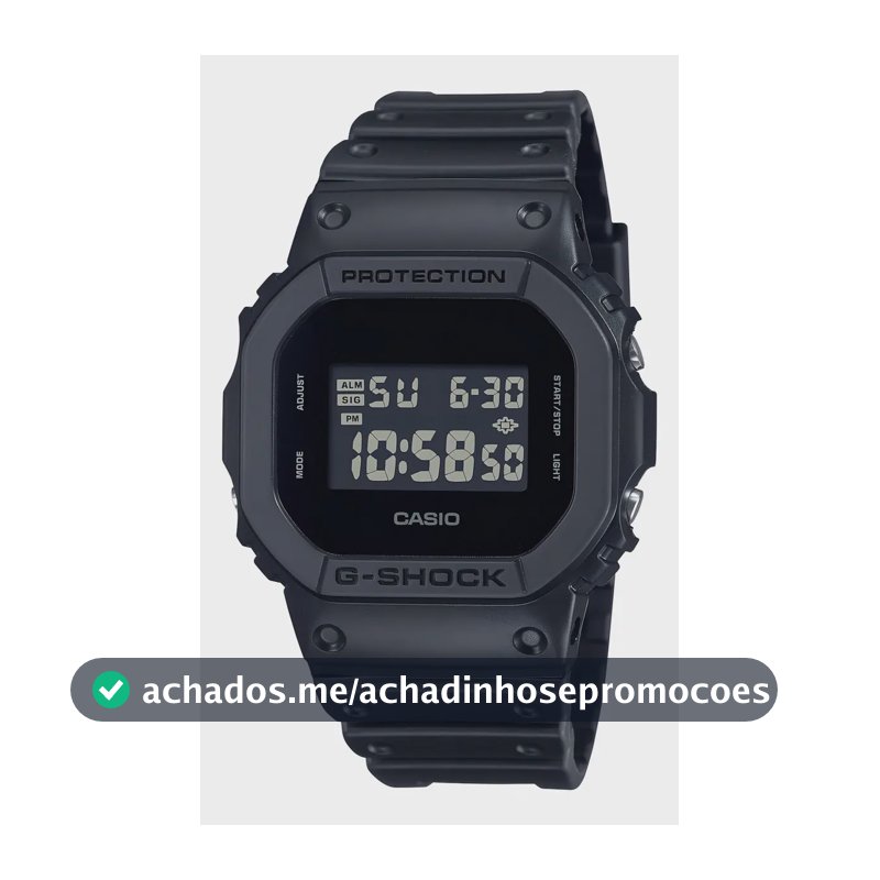 Relógio de pulso digital Casio DW-5600UBB-1D com corria de resina