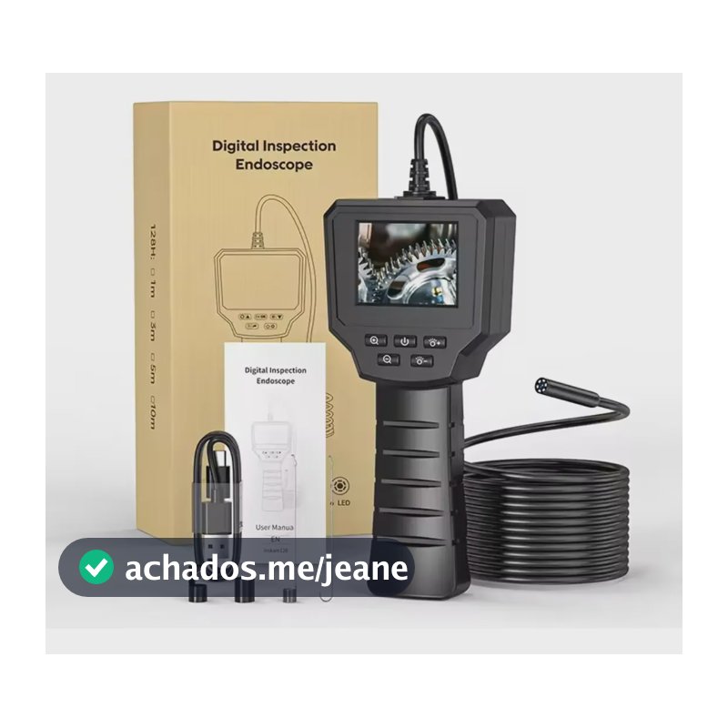 Camera Endoscopica Cabo 5 Metros Hd 1080 2600mha Recarregáv