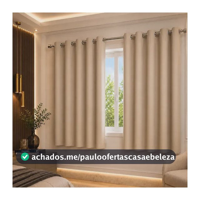 Cortina Blackout Em Tecido 2,80 X 1,80 Corta Luz