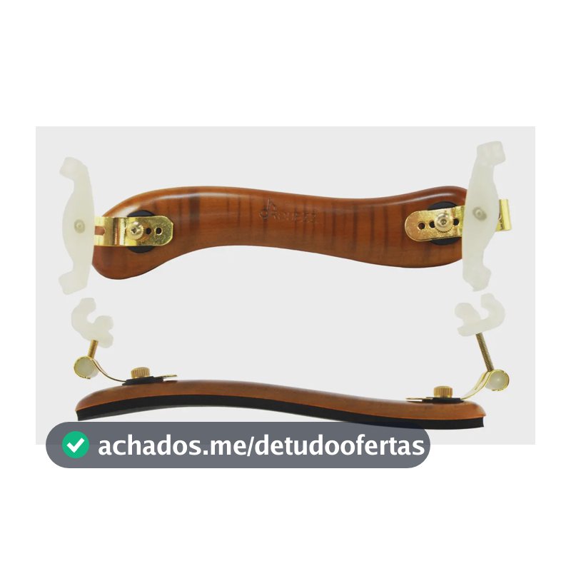 New Espaleira Madeira Maciça Para Violino 4/4 E 3/4