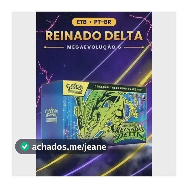 (pré-venda) Box Pokémon Treinador Avançado Reinado Delta Etb Pt-br