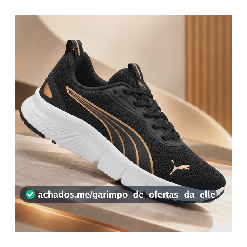 Tenis Feminino Puma Flexfocus Lite Modern Preto/laranja 37 Br