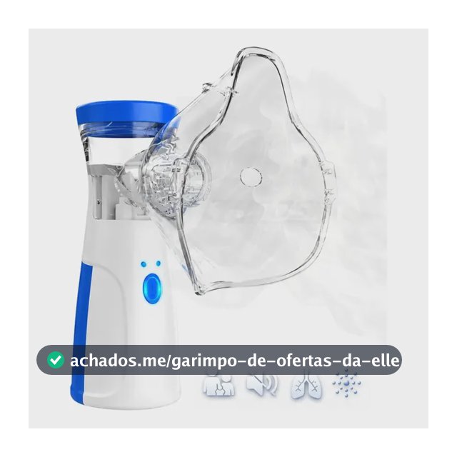 Inalador Nebulizador Portátil Sem Fio Usb Pilha Silencioso Aparelho Inalação Compacto Bivolt Nebulizador
