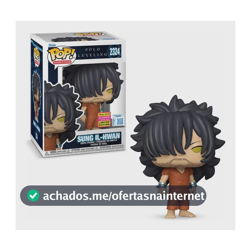 Boneco Funko Pop! Exclusivo Sdcc Solo Leveling Sung Ii-hwan