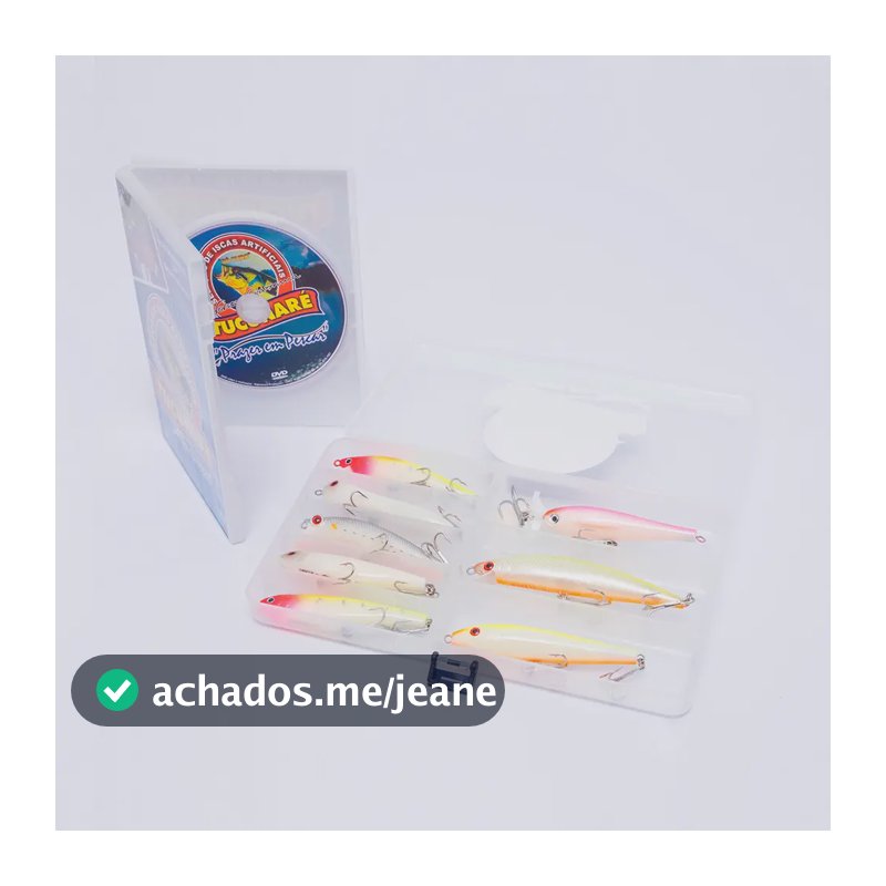 Kit Tucunaré Lucky com 8 Iscas e DVD Exclusivo