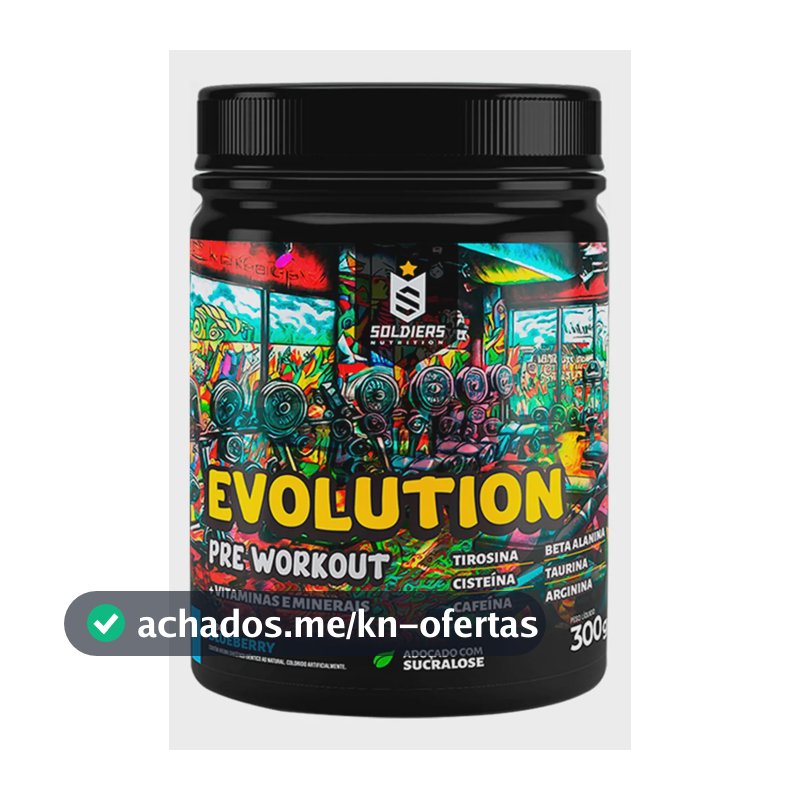 Suplemento Soldiers Nutrition Evolution en pó sabor blueberry x 300g
