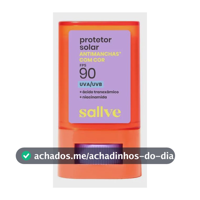 Protetor Solar Bastão Fps90 Com Cor 3 15g Sallve