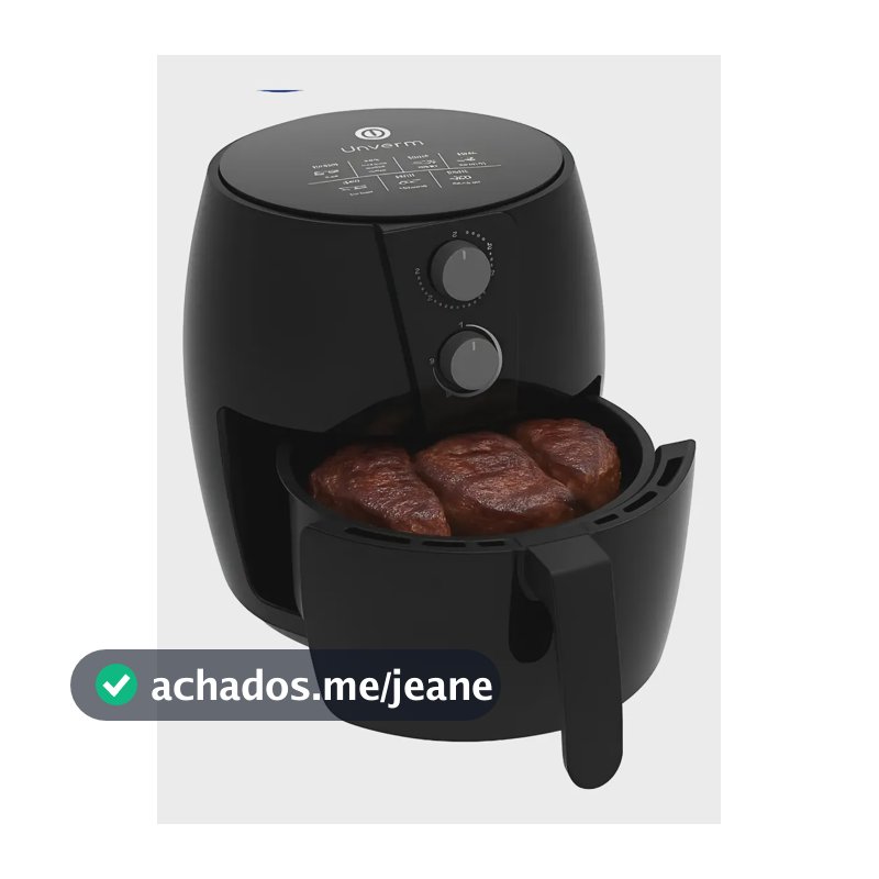 Fritadeira Air Fryer 4,8l Antiaderente Alta Potência 1500w Preto 127v