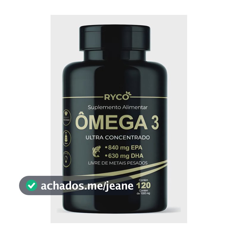 Omega 3 Ultra Concentração De Epa E Dha 120 Cápsulas Sem  Sem Sabor