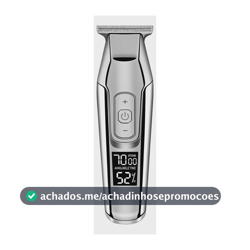 Maquina De Acabamento Profissional Prata  Km 5027 Kemei Bivo Prata 127/220v